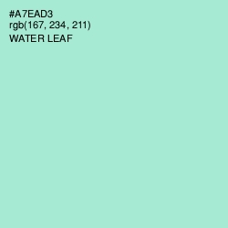 #A7EAD3 - Water Leaf Color Image