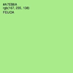 #A7EB8A - Feijoa Color Image