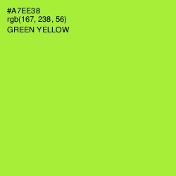 #A7EE38 - Green Yellow Color Image
