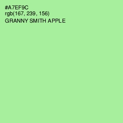 #A7EF9C - Granny Smith Apple Color Image