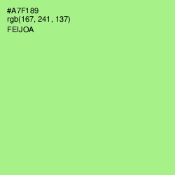 #A7F189 - Feijoa Color Image