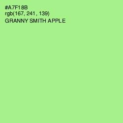 #A7F18B - Granny Smith Apple Color Image