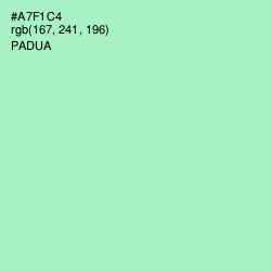 #A7F1C4 - Padua Color Image