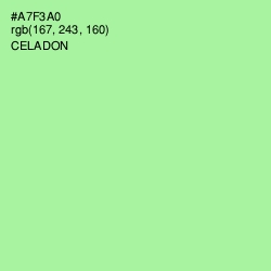 #A7F3A0 - Celadon Color Image