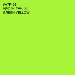 #A7F438 - Green Yellow Color Image