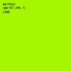 #A7F601 - Lime Color Image