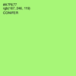 #A7F677 - Conifer Color Image