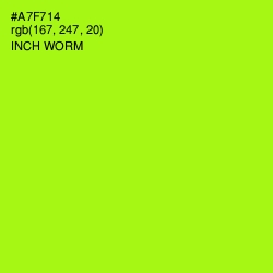 #A7F714 - Inch Worm Color Image