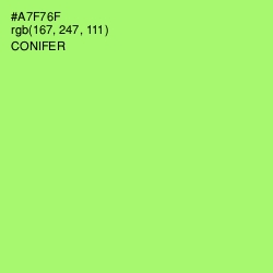 #A7F76F - Conifer Color Image