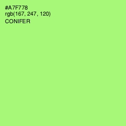 #A7F778 - Conifer Color Image