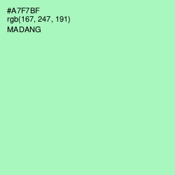 #A7F7BF - Madang Color Image