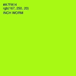 #A7FA14 - Inch Worm Color Image