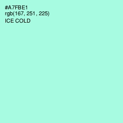 #A7FBE1 - Ice Cold Color Image