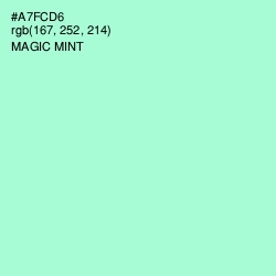 #A7FCD6 - Magic Mint Color Image
