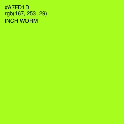 #A7FD1D - Inch Worm Color Image