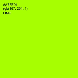 #A7FE01 - Lime Color Image