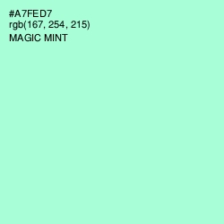 #A7FED7 - Magic Mint Color Image
