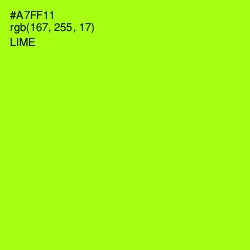 #A7FF11 - Lime Color Image