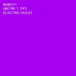 #A801F1 - Electric Violet Color Image