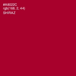 #A8022C - Shiraz Color Image