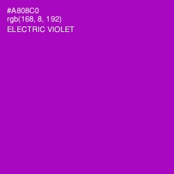 #A808C0 - Electric Violet Color Image