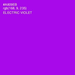 #A809EB - Electric Violet Color Image