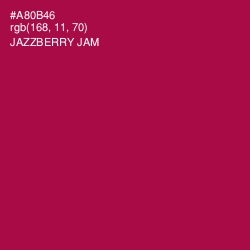 #A80B46 - Jazzberry Jam Color Image
