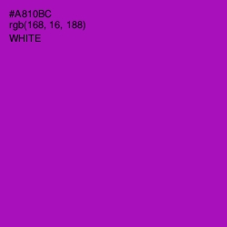 #A810BC - Violet Eggplant Color Image