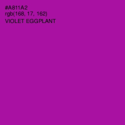 #A811A2 - Violet Eggplant Color Image