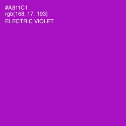 #A811C1 - Electric Violet Color Image