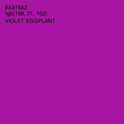 #A815A2 - Violet Eggplant Color Image