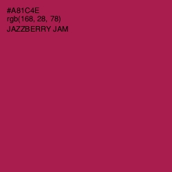 #A81C4E - Jazzberry Jam Color Image