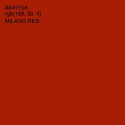 #A81E04 - Milano Red Color Image