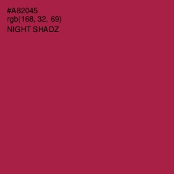 #A82045 - Night Shadz Color Image