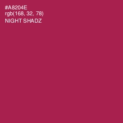 #A8204E - Night Shadz Color Image