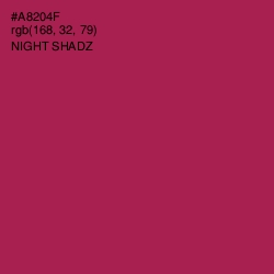 #A8204F - Night Shadz Color Image