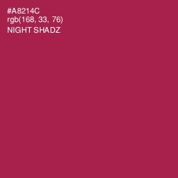 #A8214C - Night Shadz Color Image