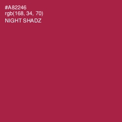 #A82246 - Night Shadz Color Image