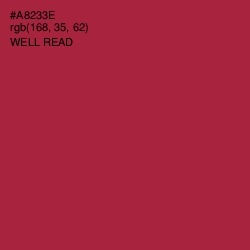 #A8233E - Well Read Color Image