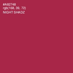 #A82748 - Night Shadz Color Image