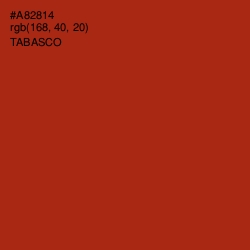 #A82814 - Tabasco Color Image