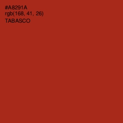 #A8291A - Tabasco Color Image