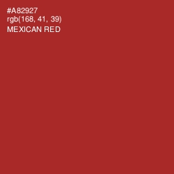 #A82927 - Mexican Red Color Image