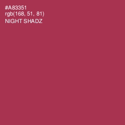 #A83351 - Night Shadz Color Image