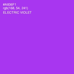 #A836F1 - Electric Violet Color Image