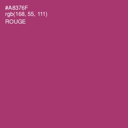 #A8376F - Rouge Color Image