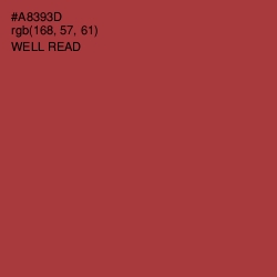 #A8393D - Well Read Color Image