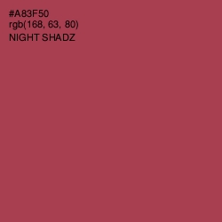 #A83F50 - Night Shadz Color Image