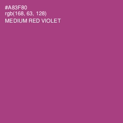 #A83F80 - Medium Red Violet Color Image