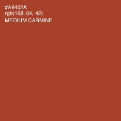 #A8402A - Medium Carmine Color Image